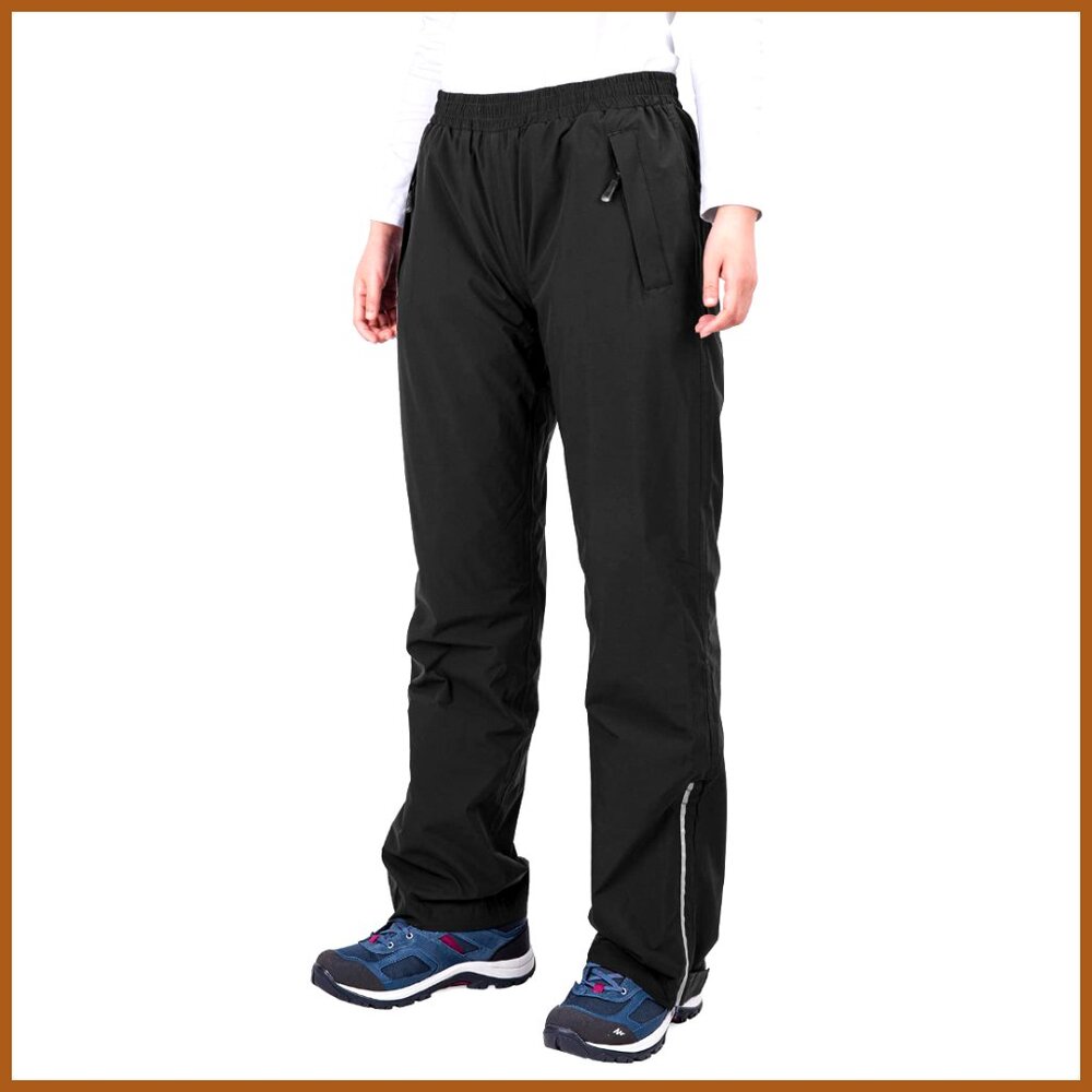 Lightweight Waterproof Rain Pants Windproof Hiking Outdoor Fishing